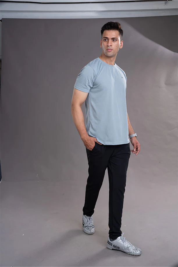 PC ROUND NECK T-SHIRT - MELANGE GREY - Image 2