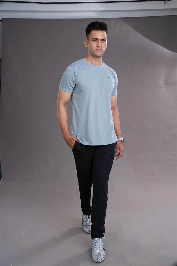 PC ROUND NECK T-SHIRT - MELANGE GREY - Image 4