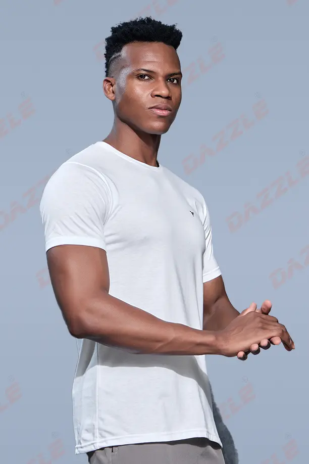 PC ROUND NECK T-SHIRT - WHITE - Image 2