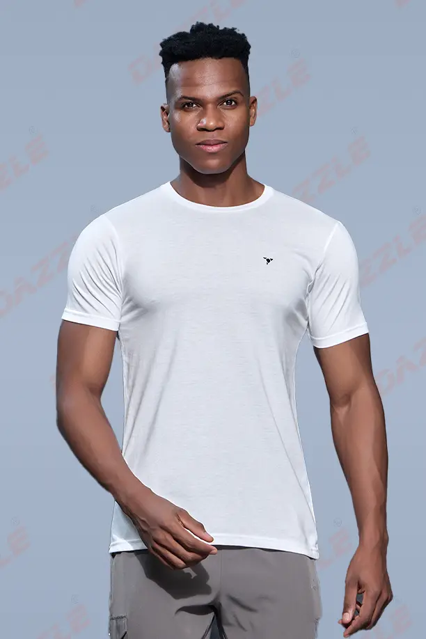 PC ROUND NECK T-SHIRT - WHITE - Image 3