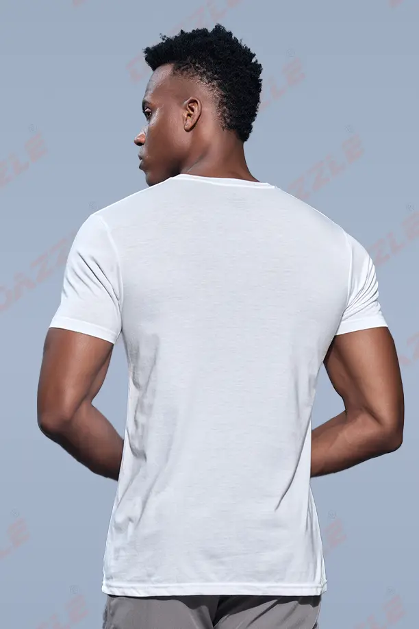 PC ROUND NECK T-SHIRT - WHITE - Image 4