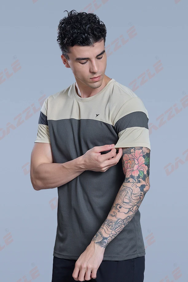 PRIDE ROUND NECK T-SHIRT - CREAM DARKGREY - Image 4