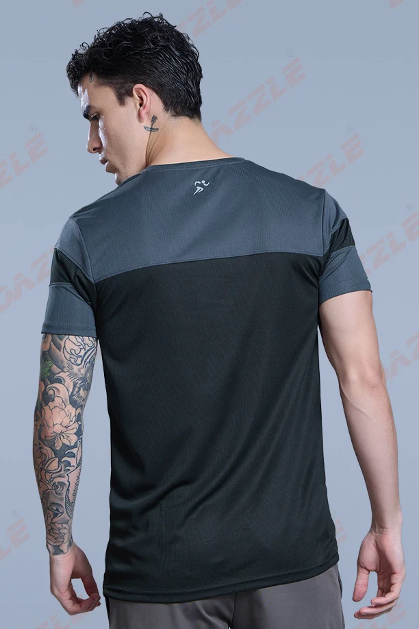 PRIDE ROUND NECK T-SHIRT - DARK GREY BLACK - Image 3