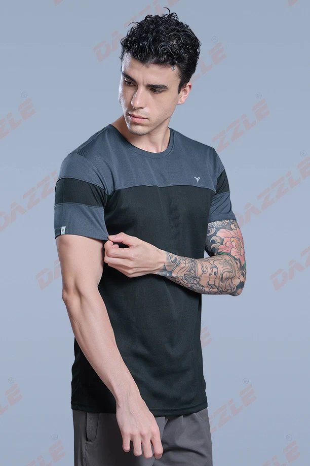 PRIDE ROUND NECK T-SHIRT - DARK GREY BLACK - Image 6