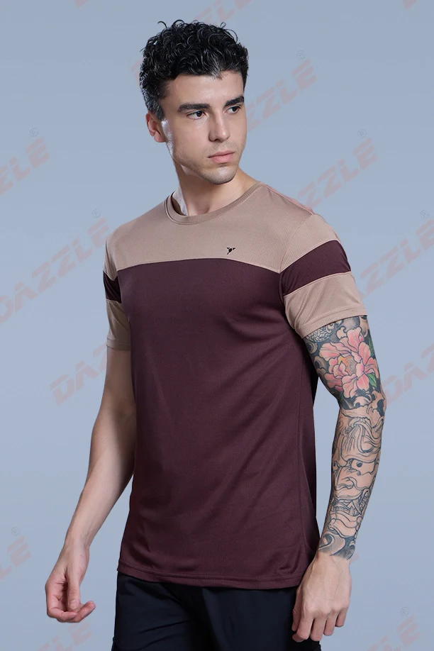 PRIDE ROUND NECK T-SHIRT - ROSE GOLD MAROON