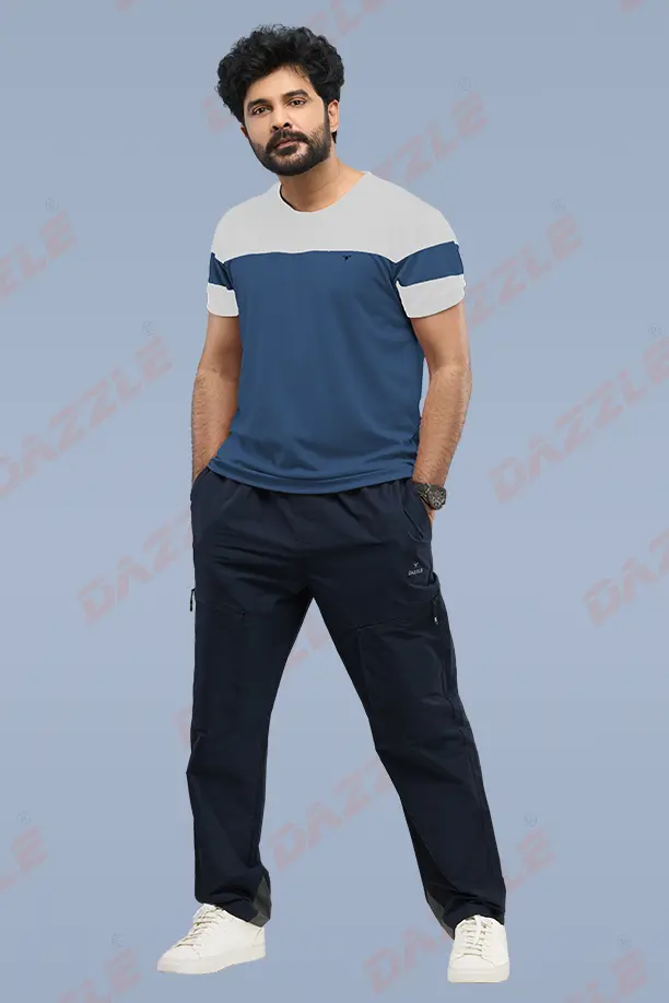 PRIDE ROUND NECK T-SHIRT - WHITE ROYAL BLUE - Image 4