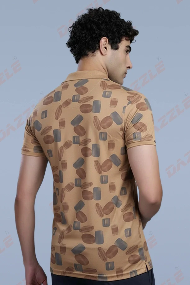 PRINTED MATTY T-SHIRT - BEIGE - Image 2