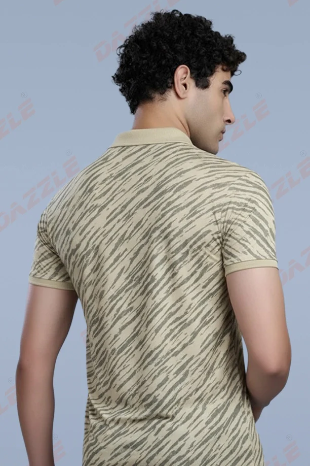 PRINTED MATTY T-SHIRT - BROWN - Image 2