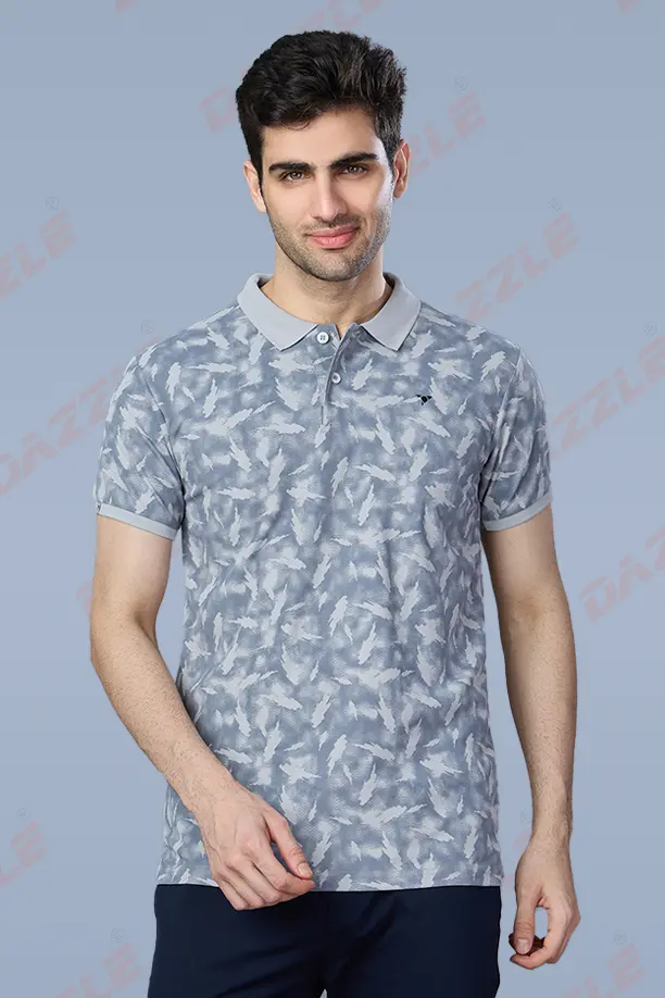 PRINTED MATTY T-SHIRT - LGHT GREY