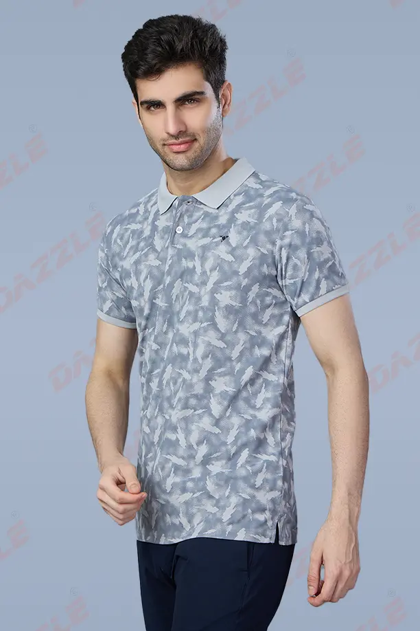 PRINTED MATTY T-SHIRT - LGHT GREY - Image 2