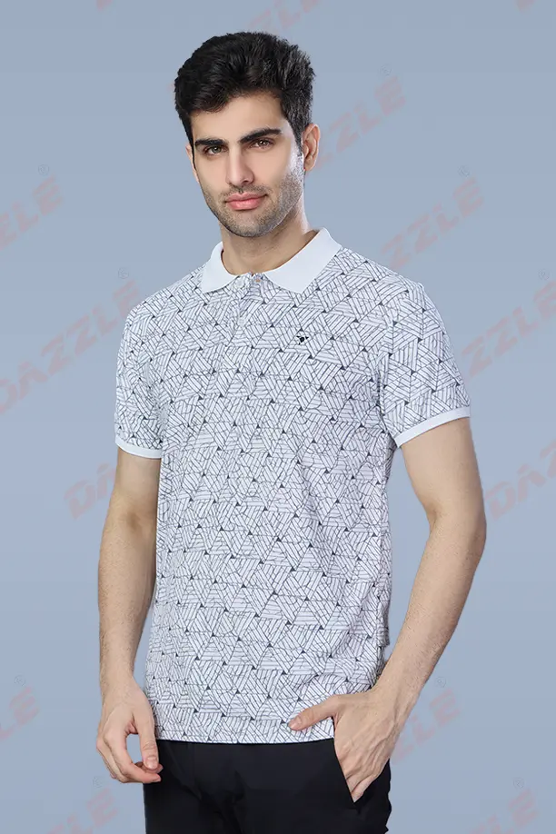 PRINTED MATTY T-SHIRT - WHITE