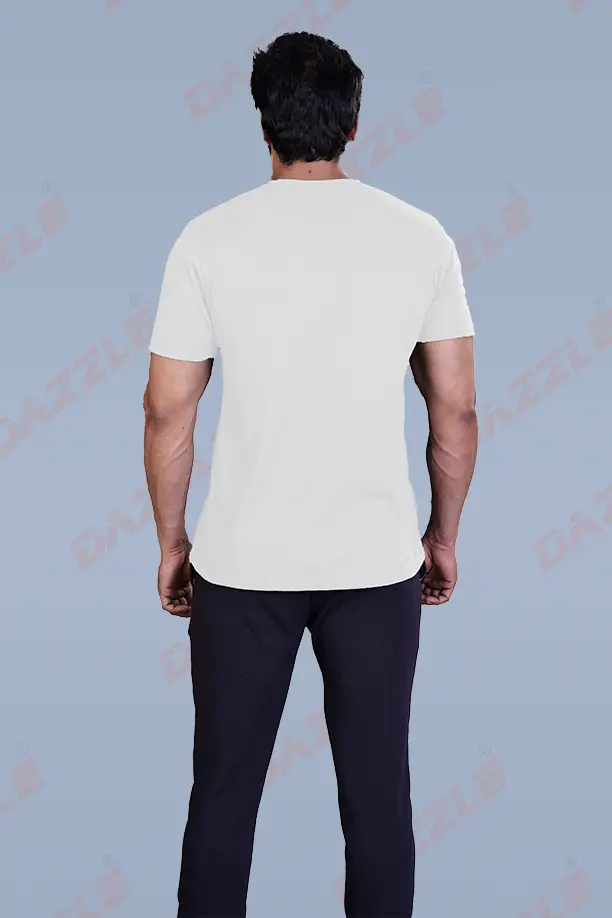 PRINTED ROUND NECK T-SHIRT PRINT - BORN TO FLY - WHITE - Image 2