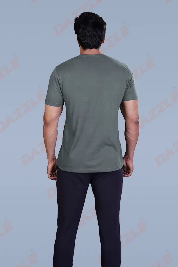 PRINTED ROUND NECK T-SHIRT PRINT - NO SCHOOL - DARK GREY - Image 3