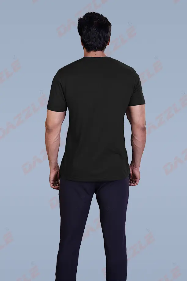 PRINTED ROUND NECK T-SHIRT PRINT - NYC1967-BLACK - Image 3