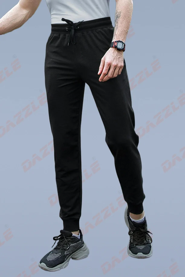 RICH COTTON JOGGER - BLACK - Image 3