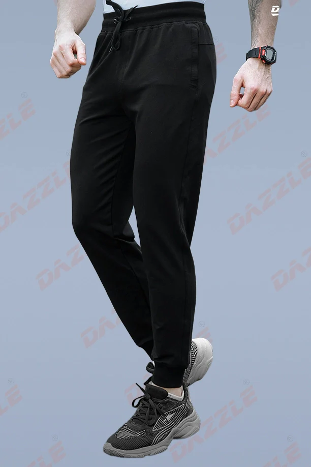 RICH COTTON JOGGER - BLACK - Image 4