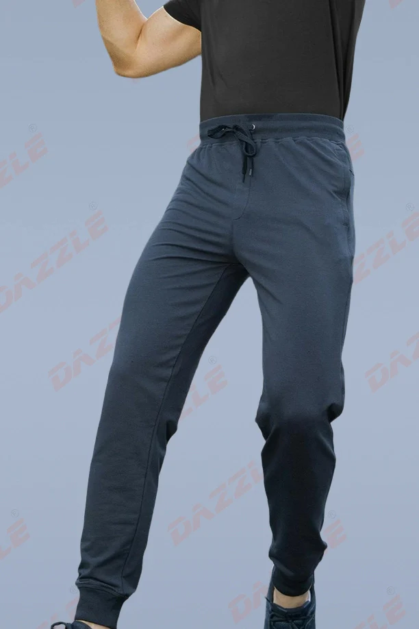 RICH COTTON JOGGER - BLUE GREY - Image 4