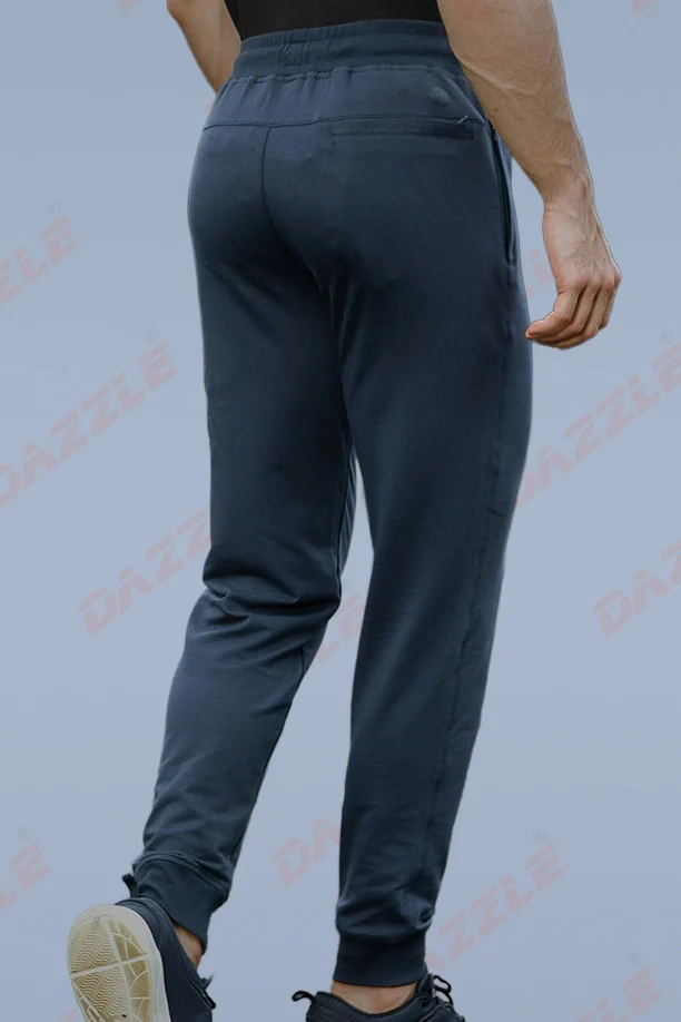 RICH COTTON JOGGER - BLUE GREY - Image 5