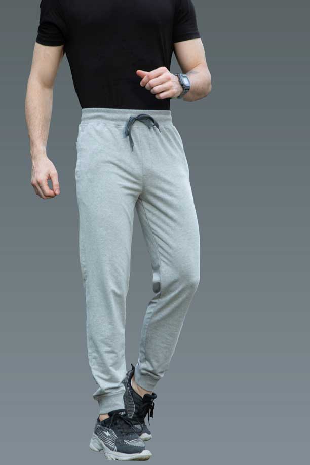 RICH COTTON JOGGER - LIGHT GREY - Image 4