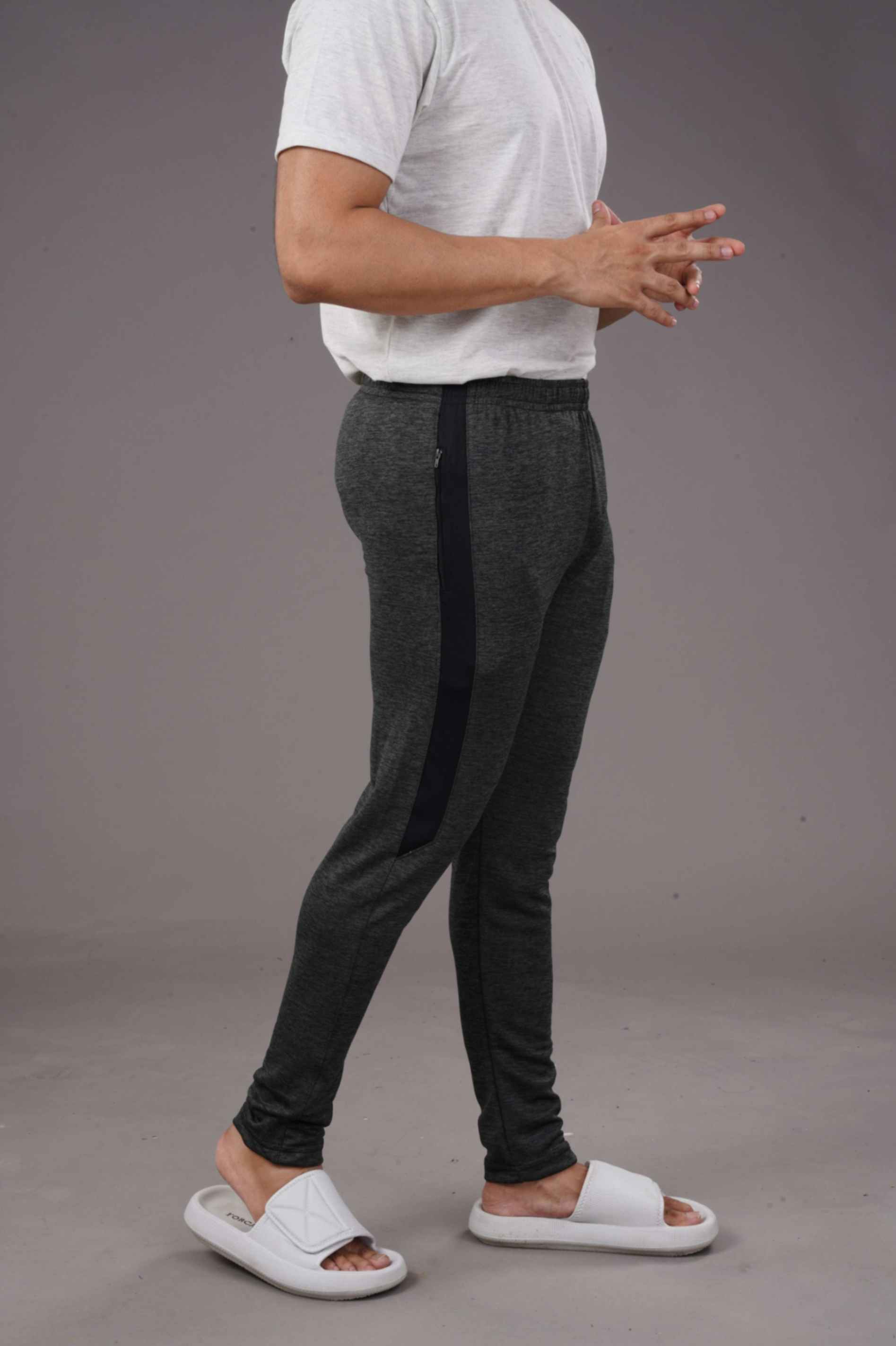 RUNNER LOWER - MELANGE BLACK - Image 4