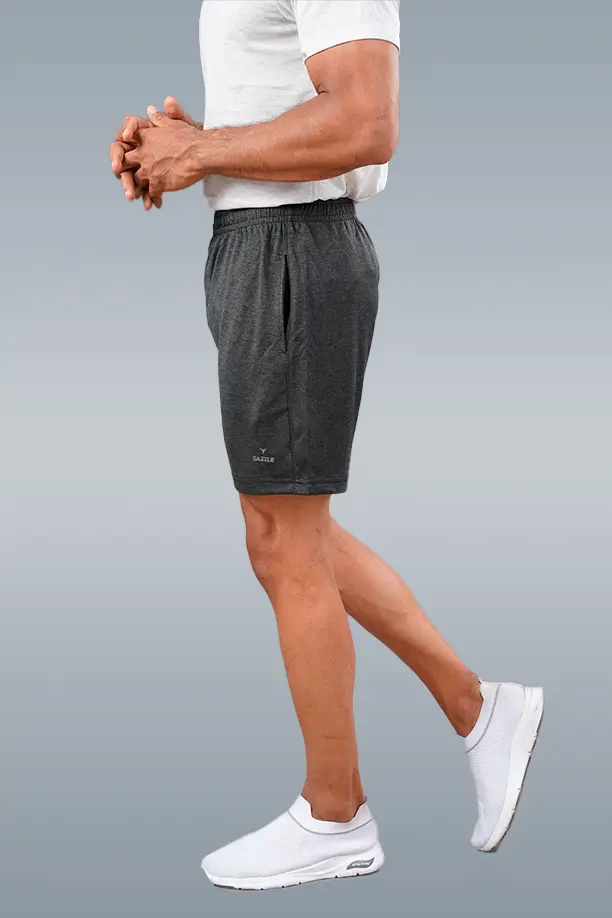RUNNER SHORT - MELANGE BLACK - Image 3