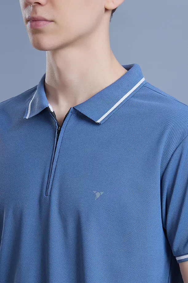 SLEEK T SHIRT- BLUE GREY - Image 3