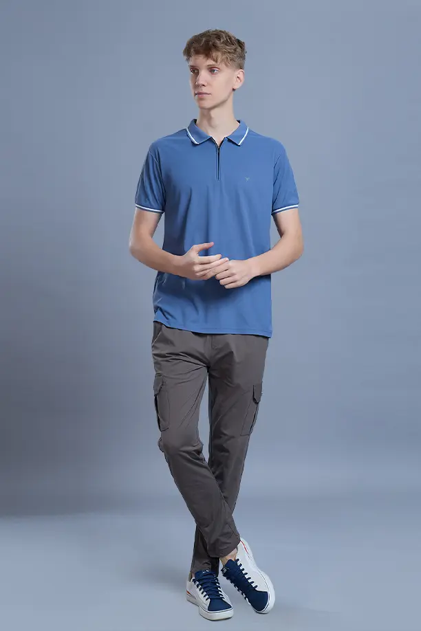 SLEEK T SHIRT- BLUE GREY - Image 6