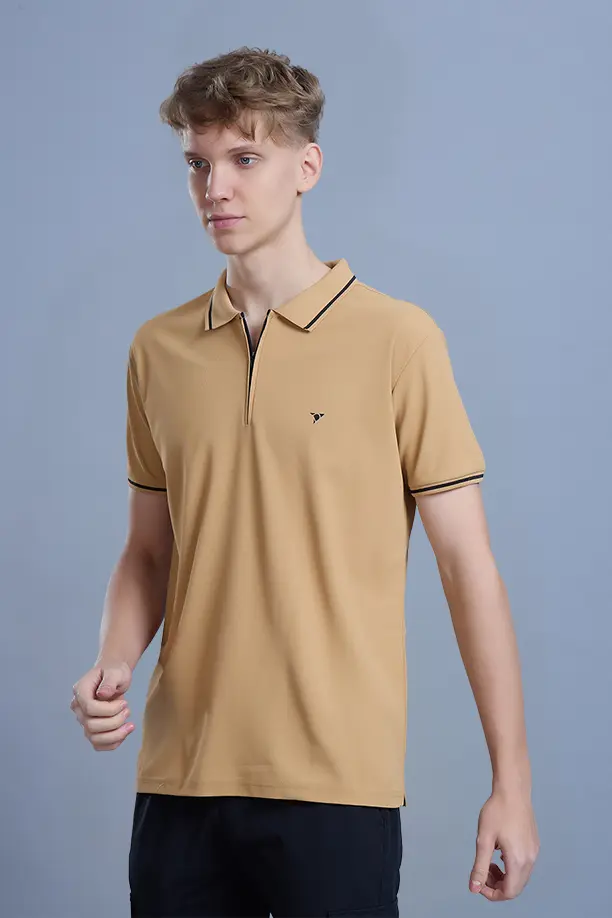 SLEEK T SHIRT- LIGHT BROWN - Image 3