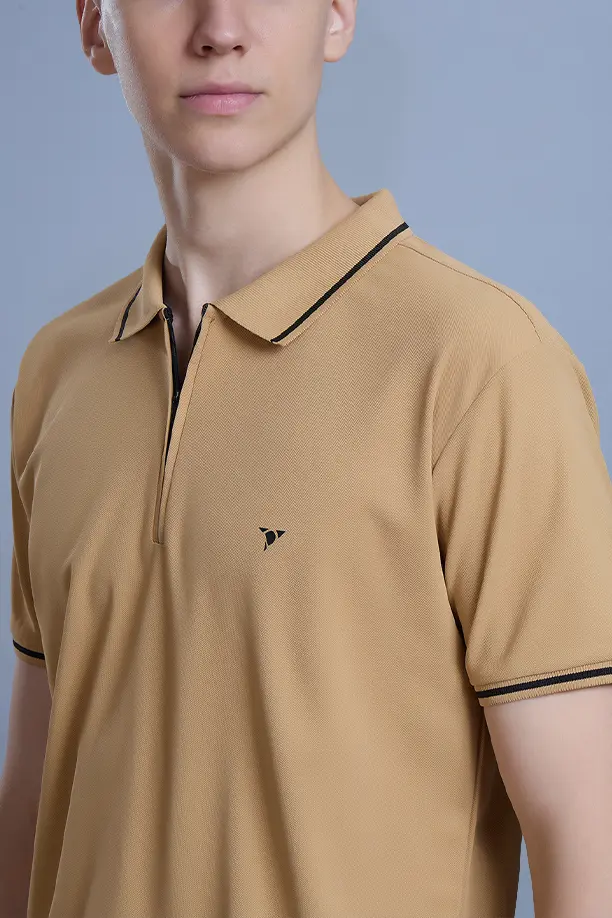 SLEEK T SHIRT- LIGHT BROWN - Image 4