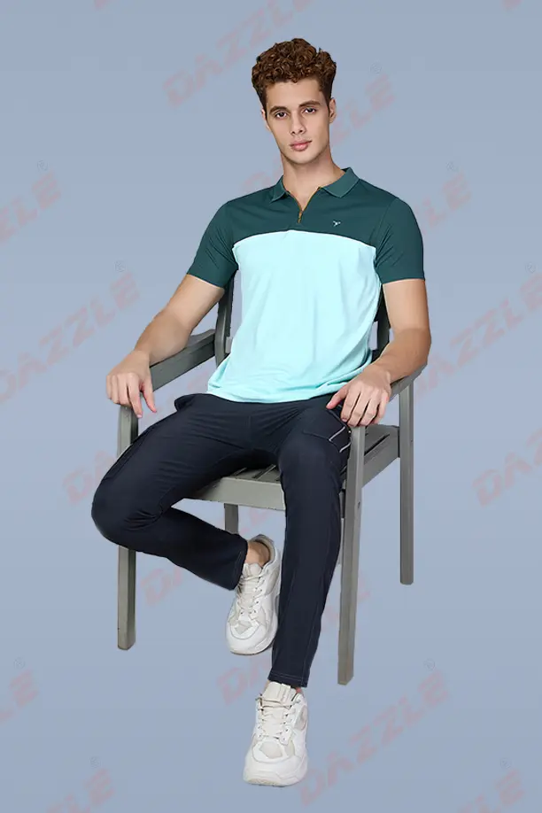 SPRING T SHIRT - BOTTLE GREEN LIGHT GREEN - Image 3