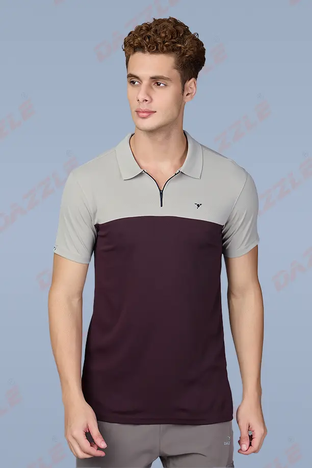 SPRING T SHIRT -CAMEL MAROON - Image 2