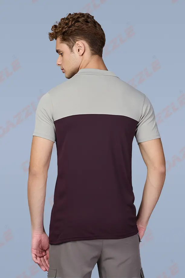 SPRING T SHIRT -CAMEL MAROON - Image 3