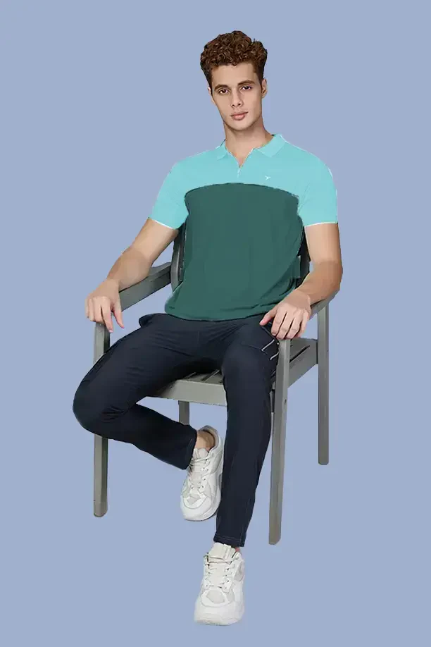 SPRING T SHIRT - LIGHT GREEN & BOTTLE GREEN - Image 2