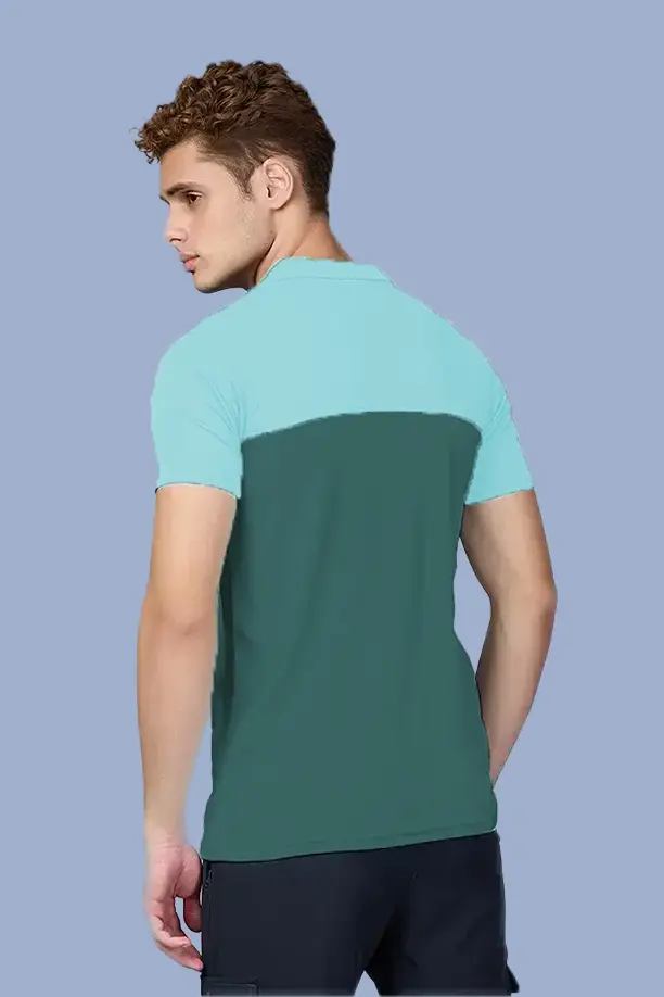 SPRING T SHIRT - LIGHT GREEN & BOTTLE GREEN - Image 3