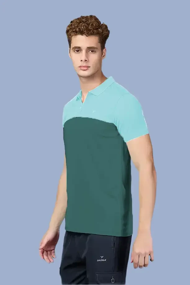 SPRING T SHIRT - LIGHT GREEN & BOTTLE GREEN - Image 4