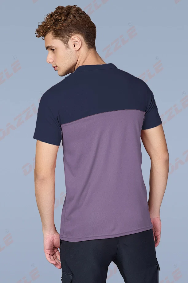 SPRING T SHIRT - NAVYBLUE PURPLE - Image 3