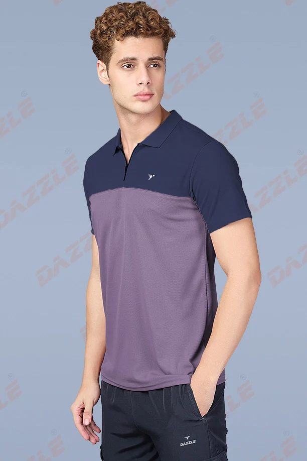 SPRING T SHIRT - NAVYBLUE PURPLE - Image 4