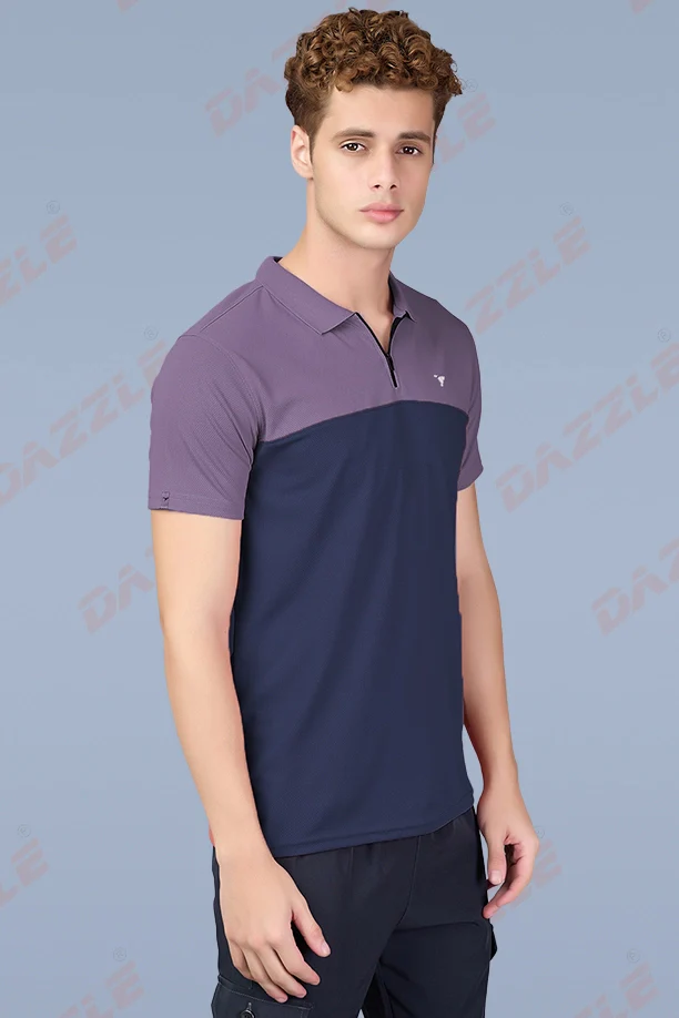 SPRING T SHIRT - PURPLE NAVYBLUE - Image 4