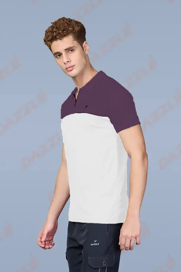 SPRING T SHIRT - PURPLE WHITE - Image 2
