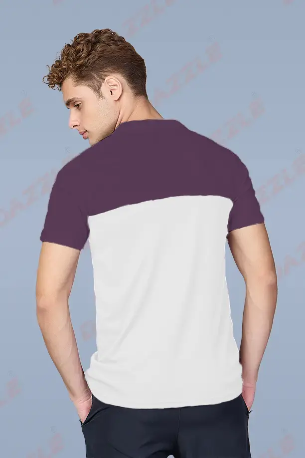 SPRING T SHIRT - PURPLE WHITE - Image 3