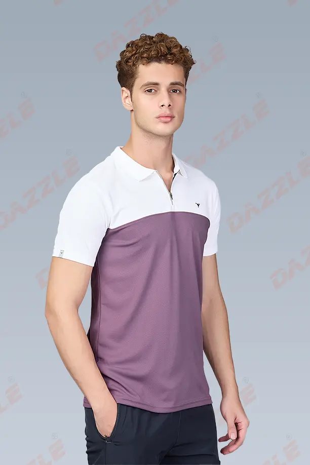 SPRING T SHIRT - WHITE PURPLE - Image 4