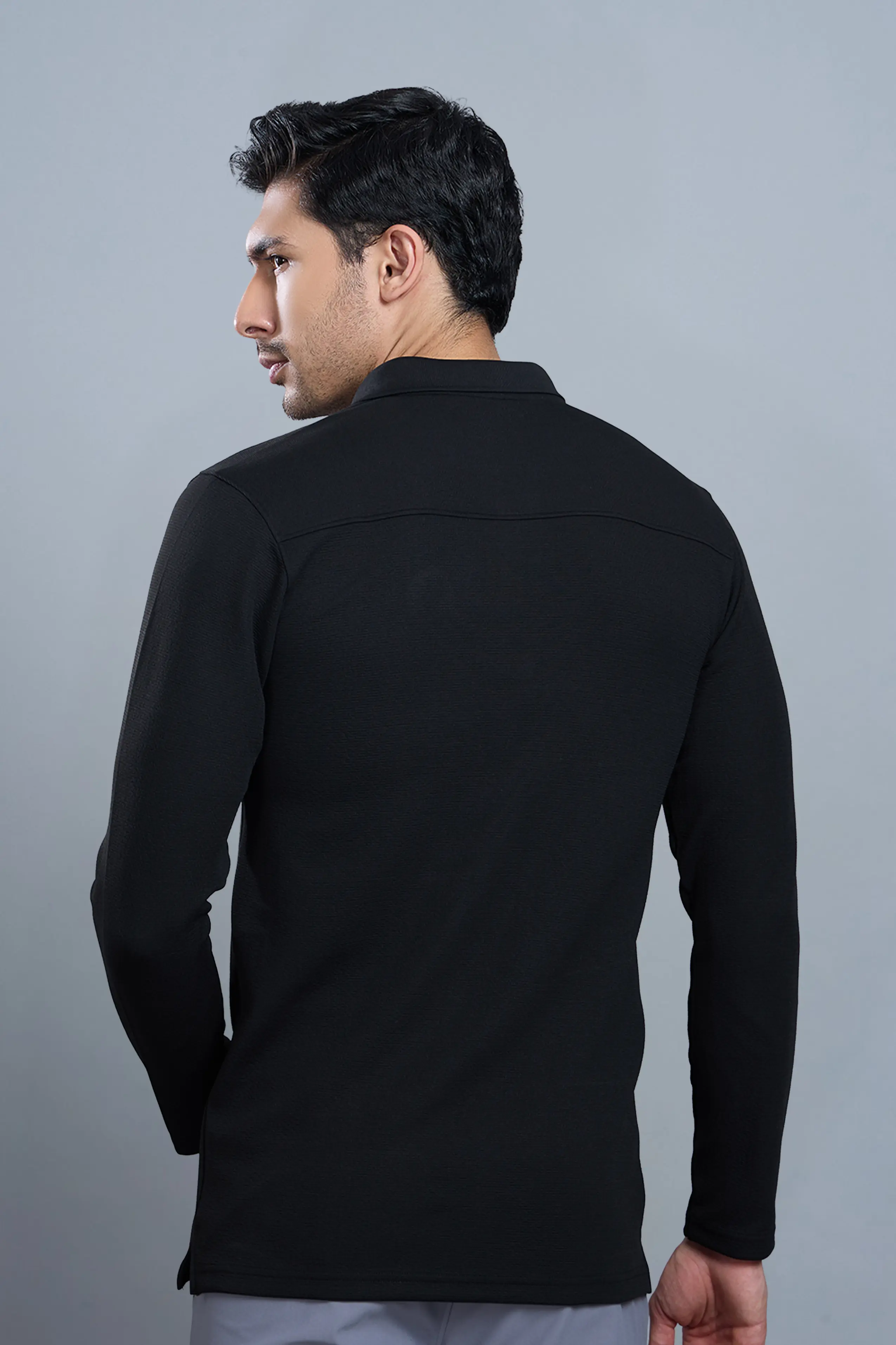 TANGY FULL SLEEVE TSHIRT - BLACK - Image 5