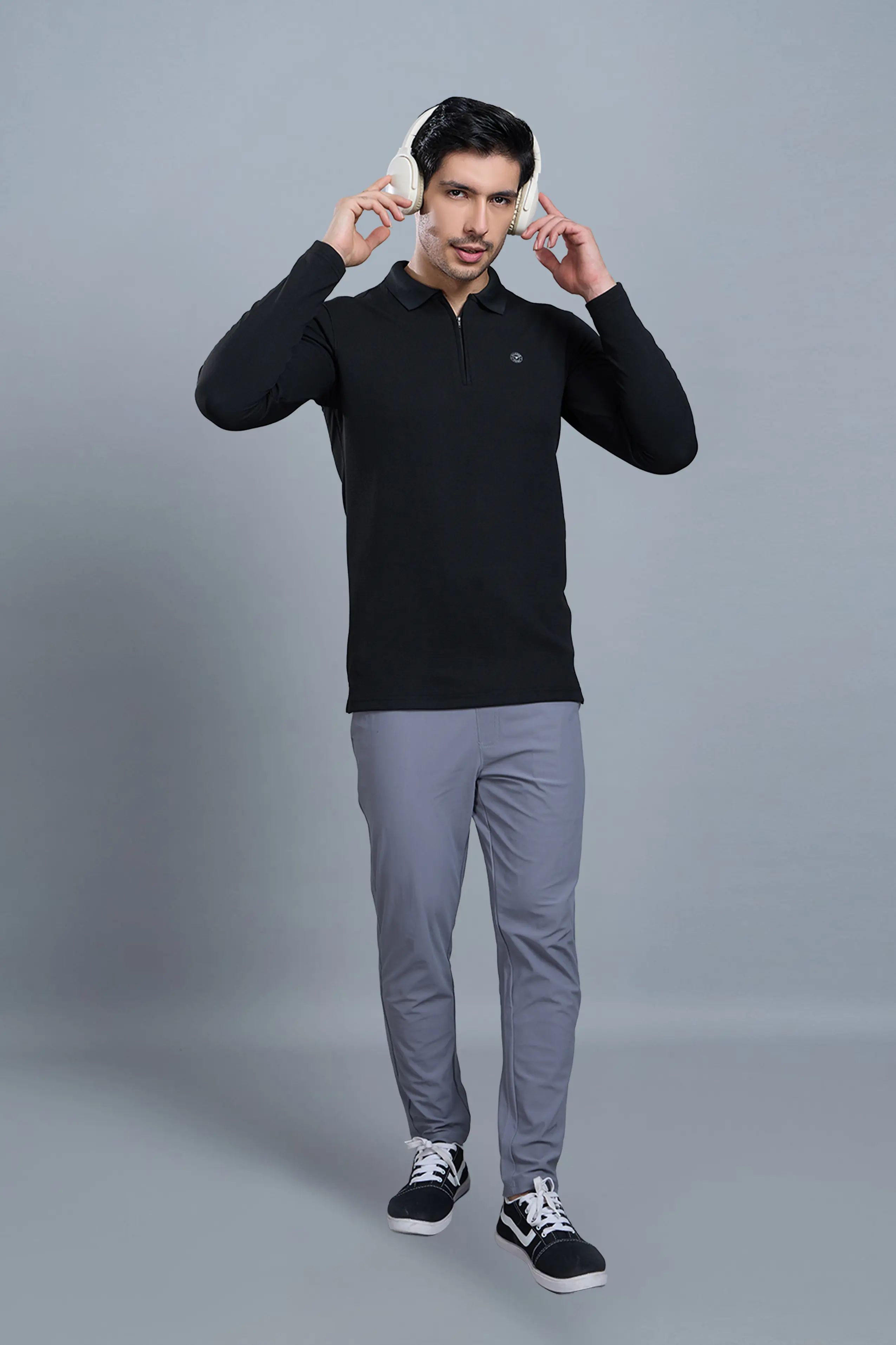 TANGY FULL SLEEVE TSHIRT - BLACK - Image 6