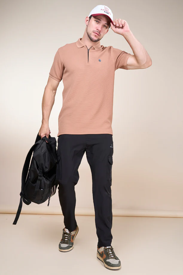 TANGY HALF TSHIRT | BROWN - Image 4