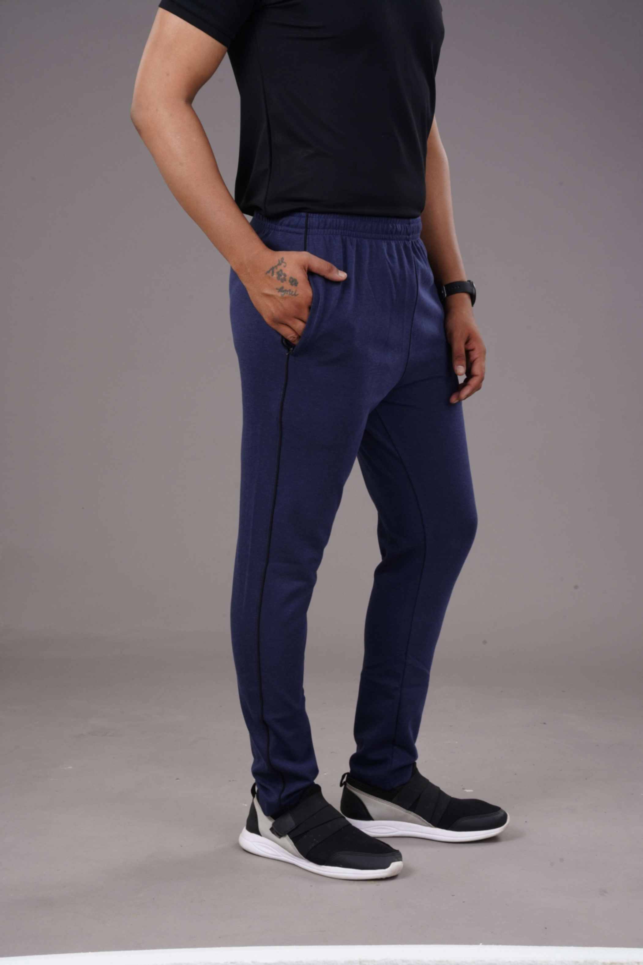 TRACK LOWER PC -SPCL-PLAIN - DENIM BLUE - Image 3