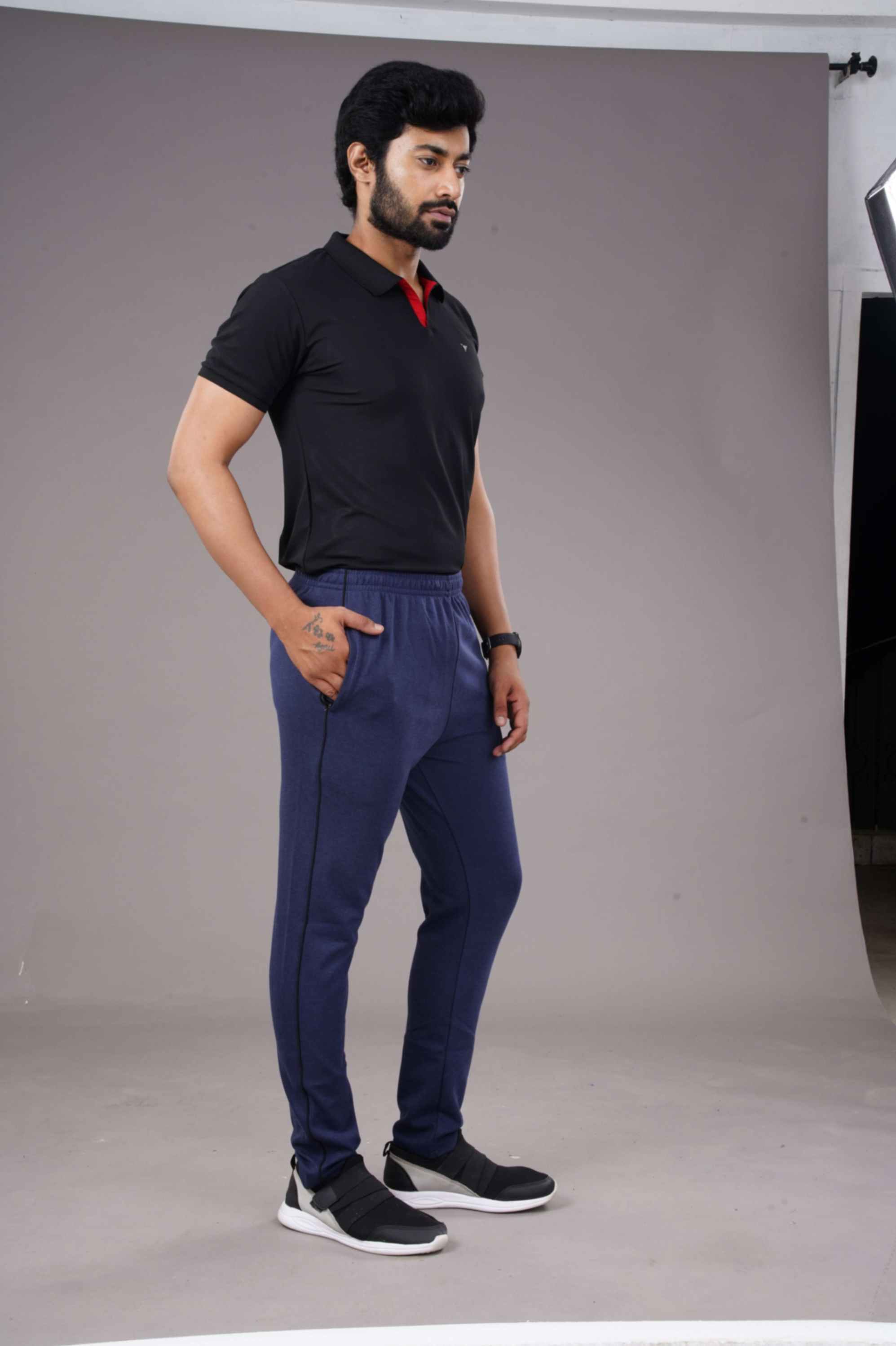 TRACK LOWER PC -SPCL-PLAIN - DENIM BLUE - Image 4