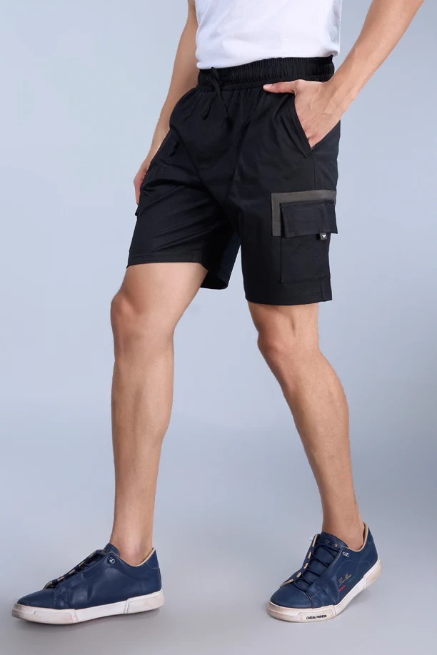 URBAN CARGO SHORTS | BLACK - Image 3