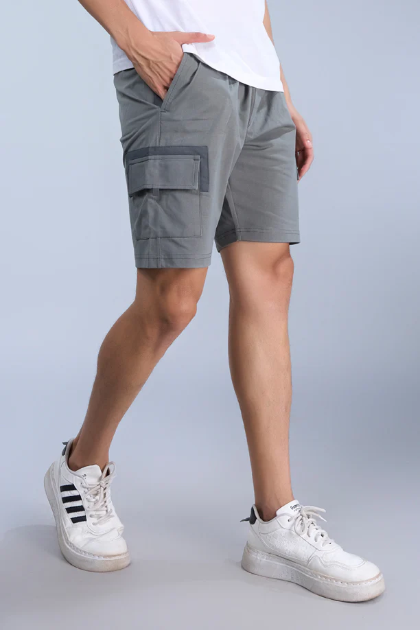 URBAN CARGO SHORTS | LAVA GREY - Image 3