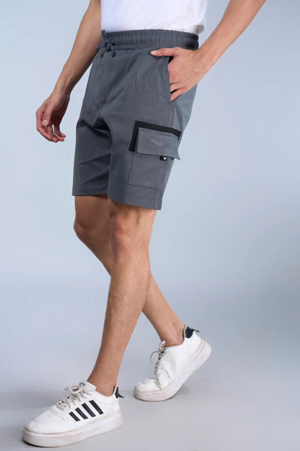 URBAN CARGO SHORTS | LAVA GREY - Image 5