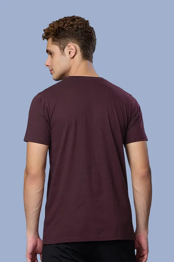VIBE T-SHIRT - MAROON - Image 5